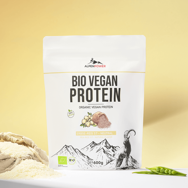 Proteine vegane BIO di riso e piselli 600 g