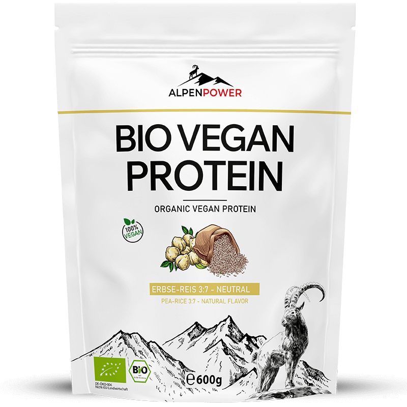 Proteine vegane BIO di riso e piselli 600 g
