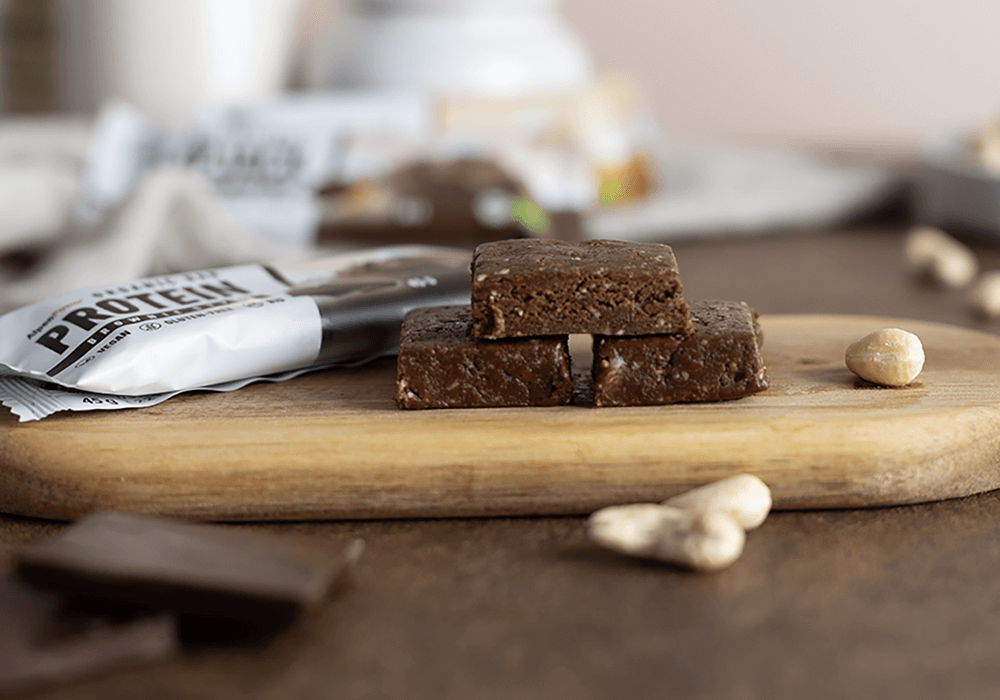Barretta proteica vegana biologica AlpenPower - snack naturale con potere proteico di origine vegetale 